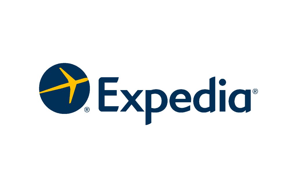 Logo Expédia Un avion dans un rond